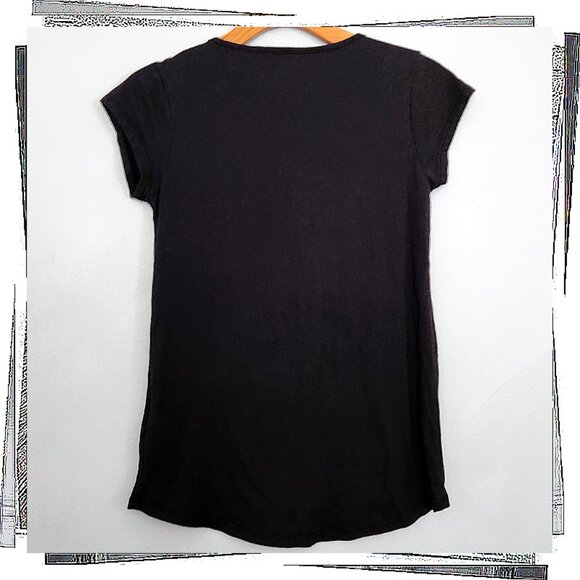 NWOT: Black Scoop Neck Tee (S) by Volcom - Picture 3 of 4